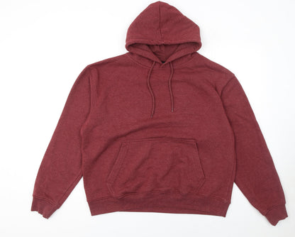 Mens UK Size L Bakaruda Red Pullover Hoodie