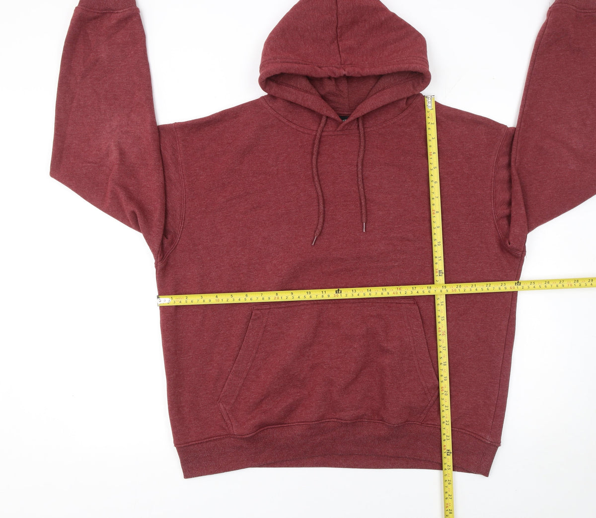 Mens UK Size L Bakaruda Red Pullover Hoodie