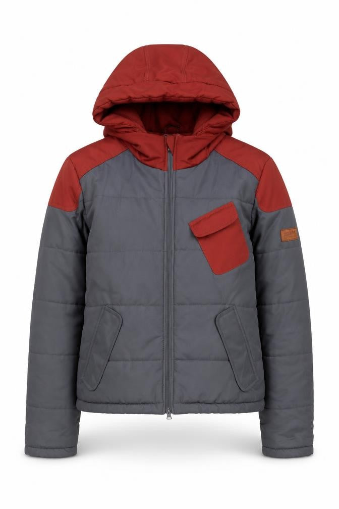 Womens UK Size M Zoom Grey Puffer Jacket