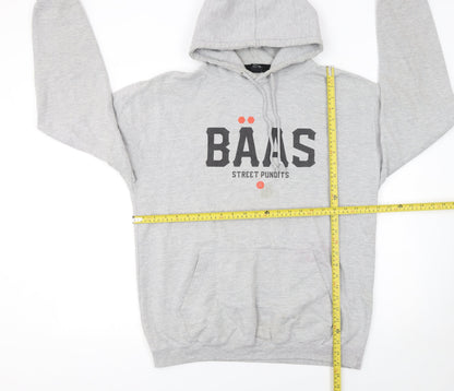 Mens UK Size L Baas Grey Pullover Hoodie