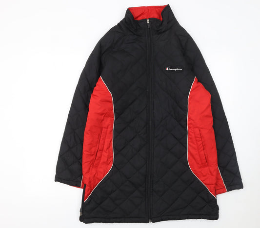 Boys UK Size 11-12 Years Champion Black Quilted Coat