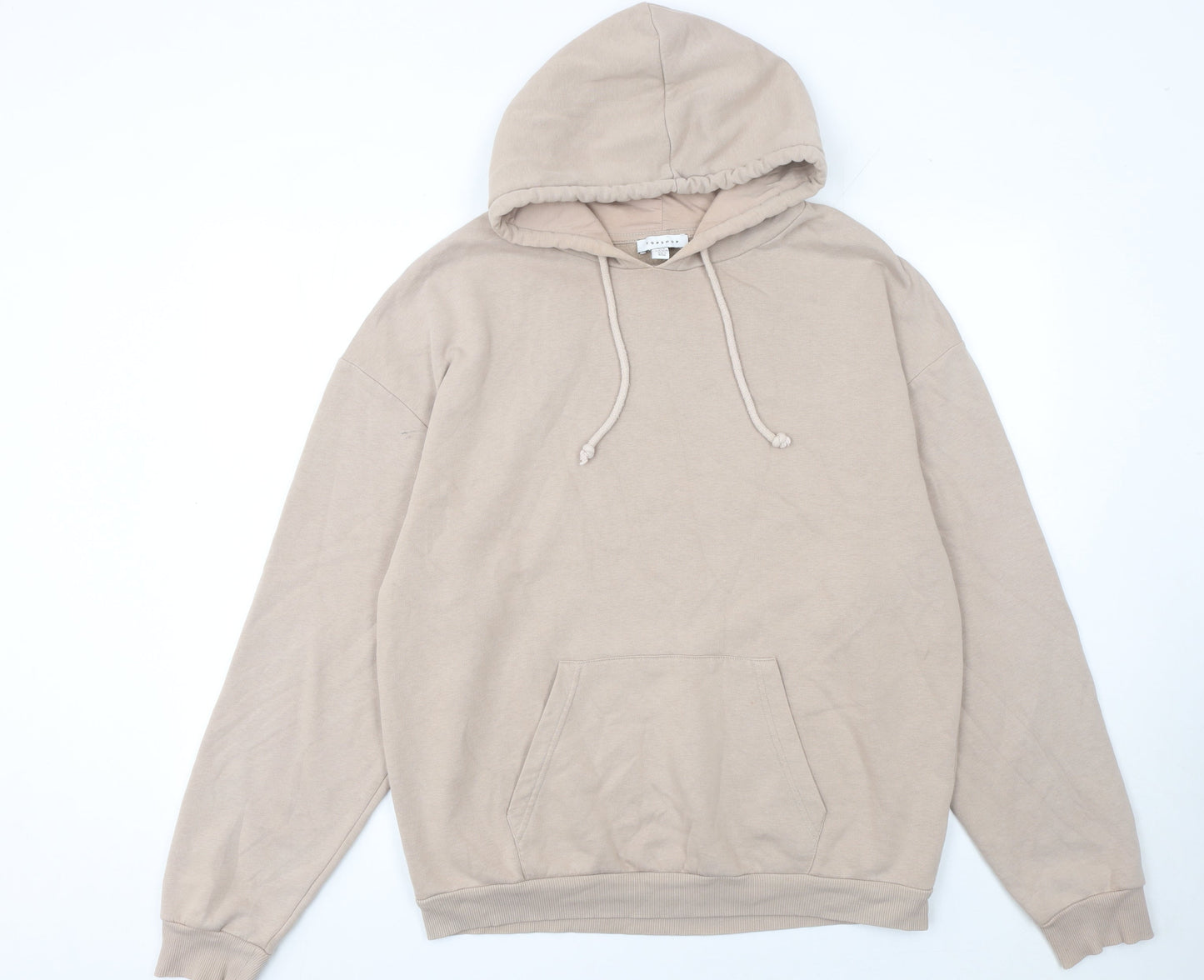Womens UK Size S Topshop Beige Pullover Hoodie