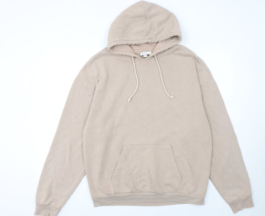 Womens UK Size S Topshop Beige Pullover Hoodie