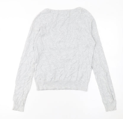 Womens UK Size 6 New Look Grey Pullover Jumper