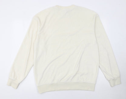 Womens UK Size M H&M Beige Pullover Sweatshirt