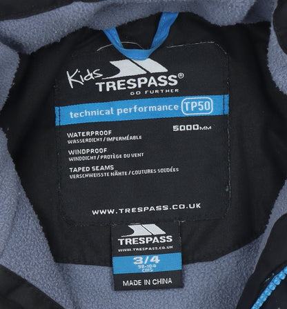 Boys UK Size 3-4 Years Trespass Blue Puffer Jacket