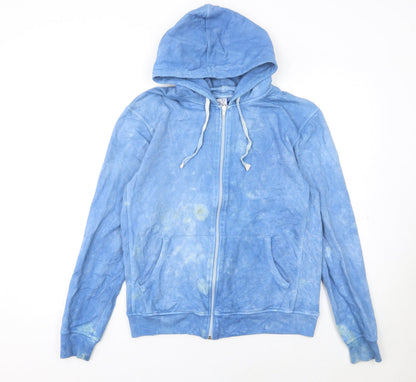 Womens UK Size M Leicester City Football Club Blue Full Zip Hoodie