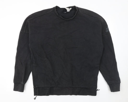 Mens UK Size L adidas Black Pullover Sweatshirt