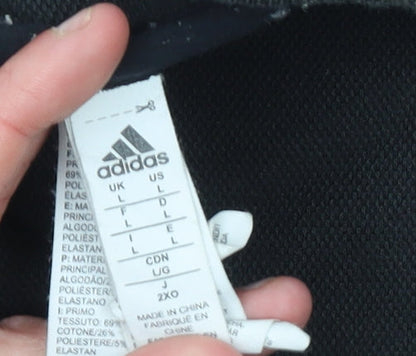 Mens UK Size L adidas Black Pullover Sweatshirt