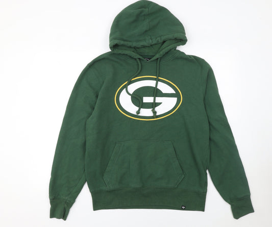 Mens UK Size S 47 Brand Green Pullover Hoodie