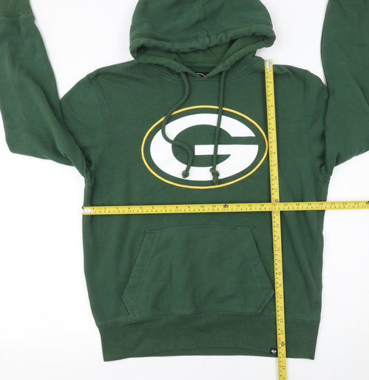 Mens UK Size S 47 Brand Green Pullover Hoodie