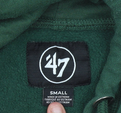 Mens UK Size S 47 Brand Green Pullover Hoodie