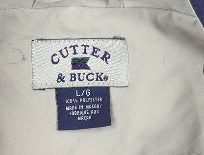 Mens UK Size L Cutter & Buck Beige Windbreaker Coat