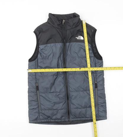 The North Face Unisex Kids Grey XL Quilted Bodywarmer Gilet