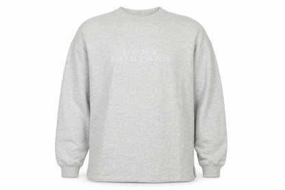 Bonmarché Basics Men's Grey Pullover Sweatshirt L Crew Neck Classic Fit