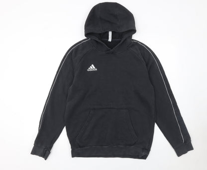 Mens UK Size M adidas Black Pullover Hoodie