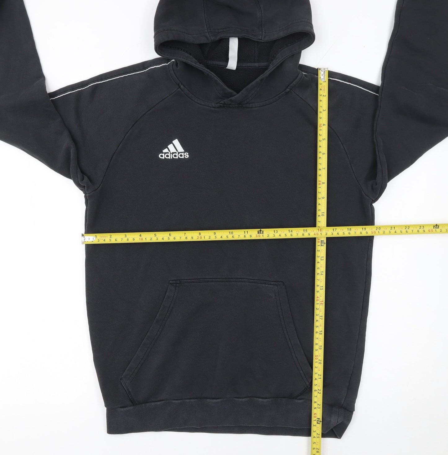 Mens UK Size M adidas Black Pullover Hoodie