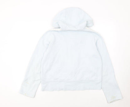Womens UK Size 14 adidas Blue Full Zip Hoodie
