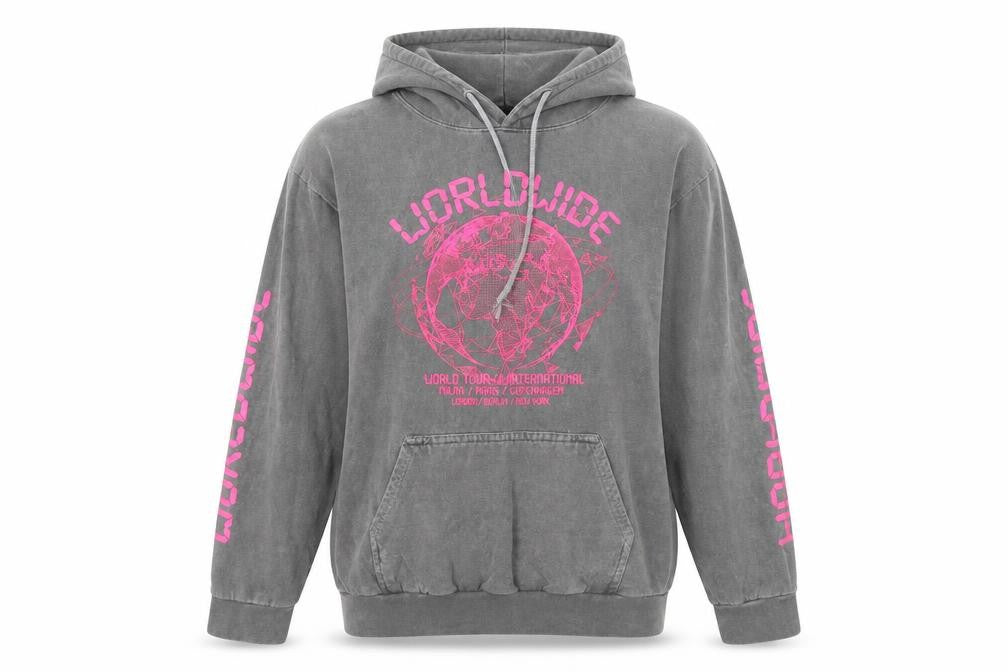 Womens UK Size S PRETTYLITTLETHING Grey Pullover Hoodie