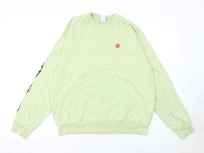 Womens UK Size S Zara Green Pullover Sweatshirt