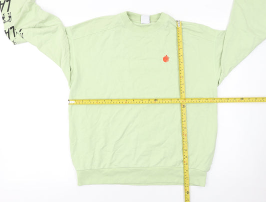 Womens UK Size S Zara Green Pullover Sweatshirt