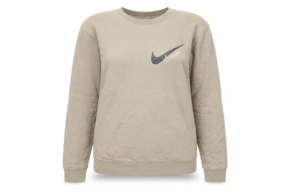Womens UK Size S Nike Beige Pullover Sweatshirt