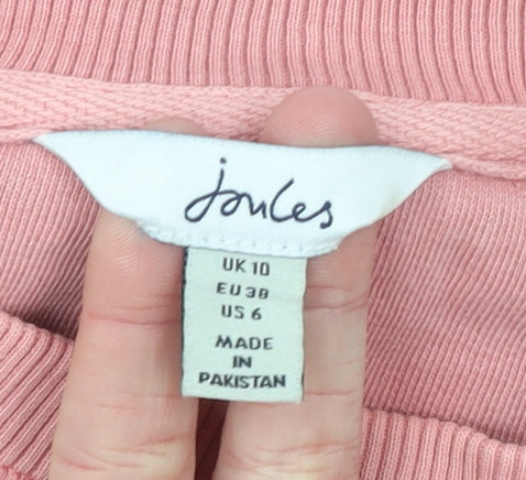 Womens UK Size 10 Joules Pink Pullover Sweatshirt