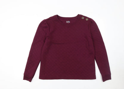 Womens UK Size L Croft & Barrow Red Pullover Sweatshirt