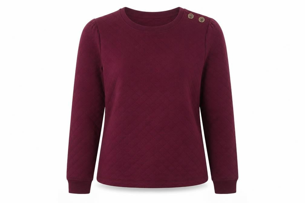 Womens UK Size L Croft & Barrow Red Pullover Sweatshirt