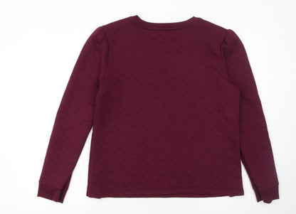 Womens UK Size L Croft & Barrow Red Pullover Sweatshirt