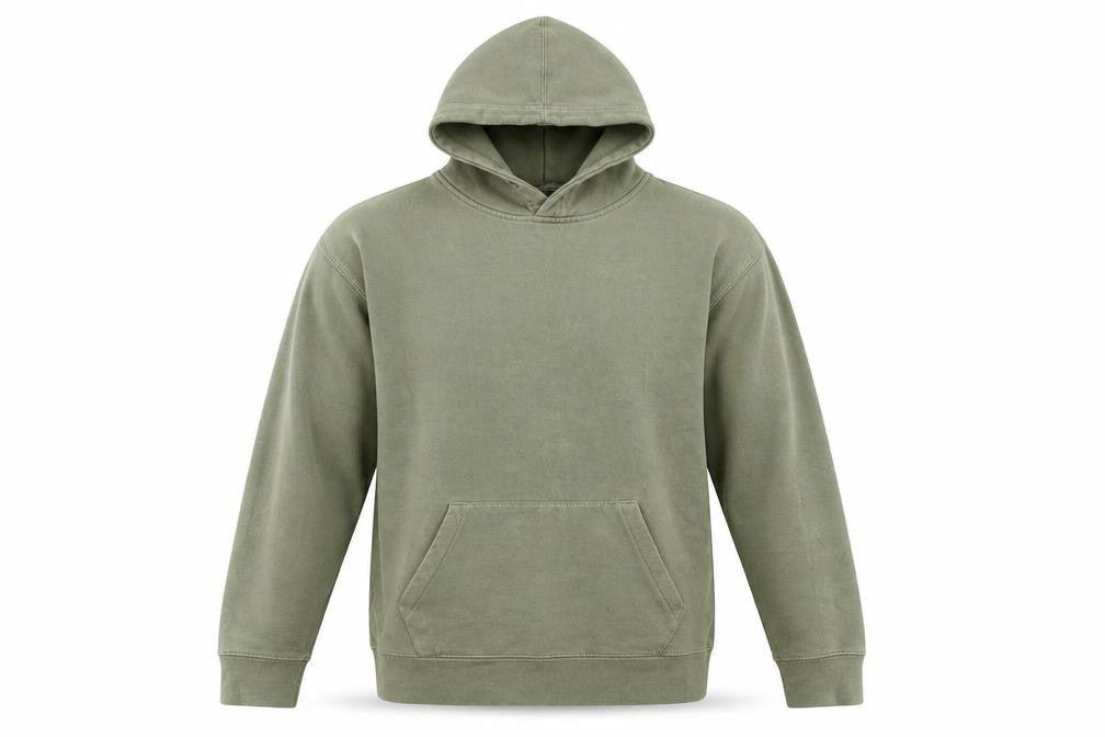 Mens UK Size S Pull&Bear Green Pullover Hoodie