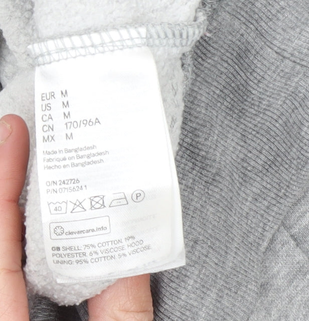 Womens UK Size M H&M Grey Pullover Hoodie