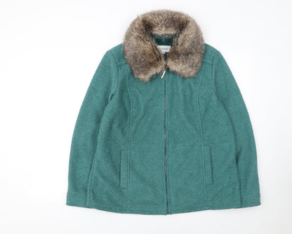 Womens UK Size 16 Marks and Spencer Green Basic Jacket