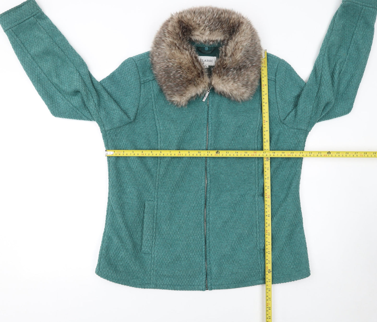 Womens UK Size 16 Marks and Spencer Green Basic Jacket