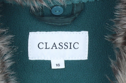 Womens UK Size 16 Marks and Spencer Green Basic Jacket