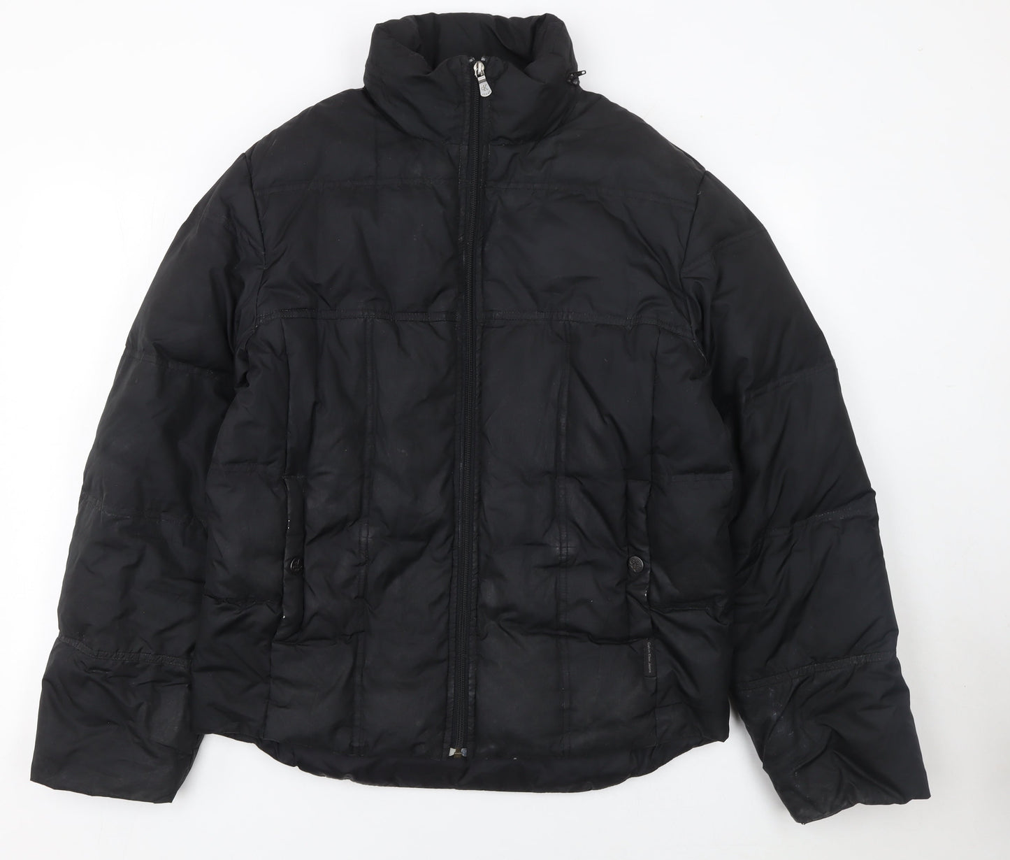 Womens UK Size S Calvin Klein Jeans Black Puffer Jacket