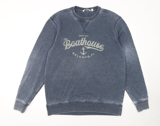 Womens UK Size M Camp David Blue Pullover Sweatshirt