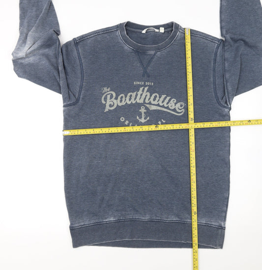 Womens UK Size M Camp David Blue Pullover Sweatshirt