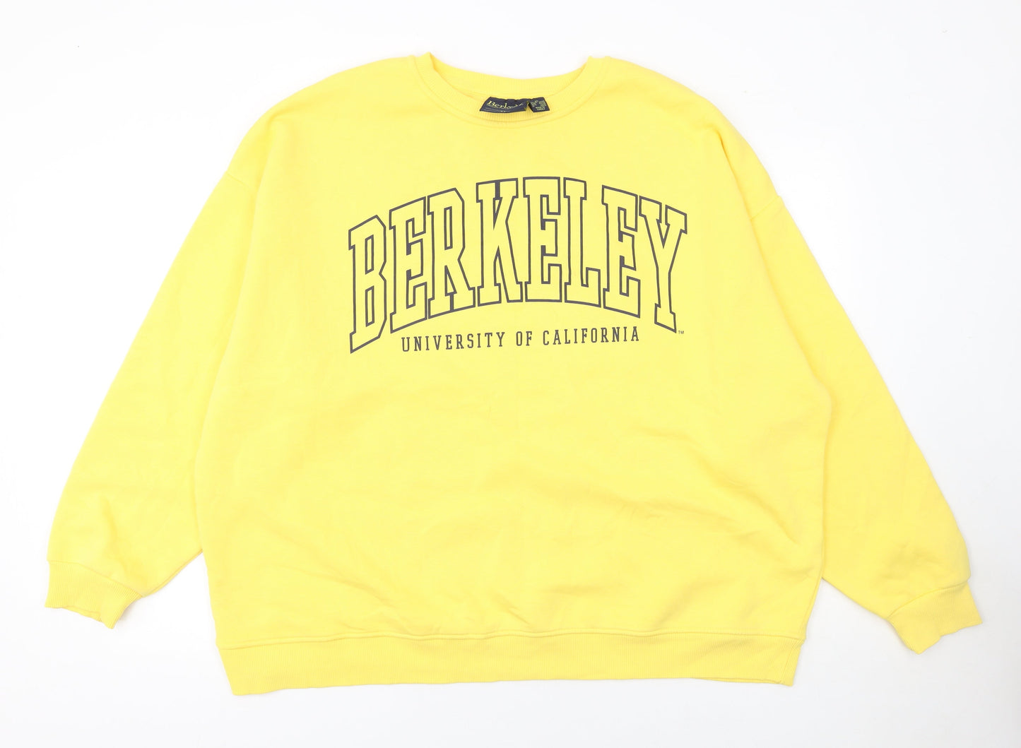 Womens UK Size XL Primark Yellow Pullover Sweatshirt