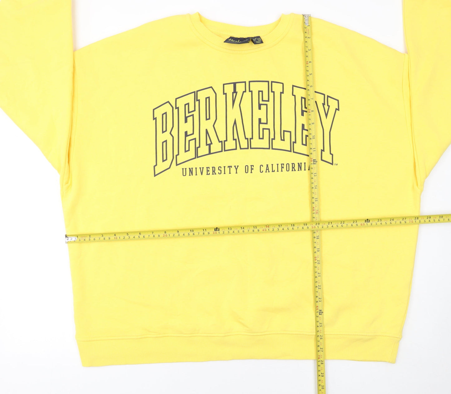 Womens UK Size XL Primark Yellow Pullover Sweatshirt