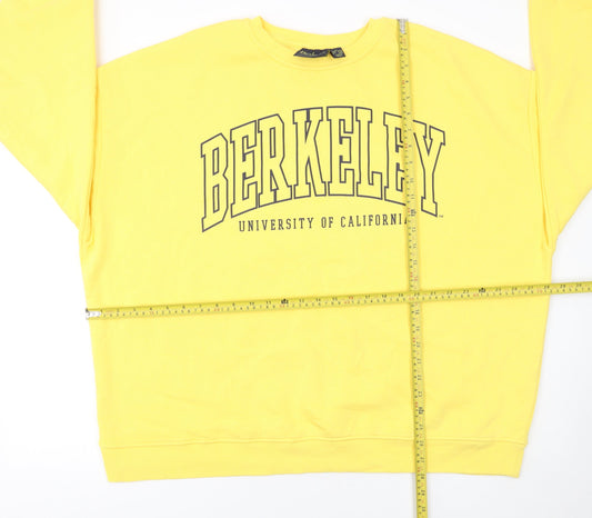 Womens UK Size XL Primark Yellow Pullover Sweatshirt