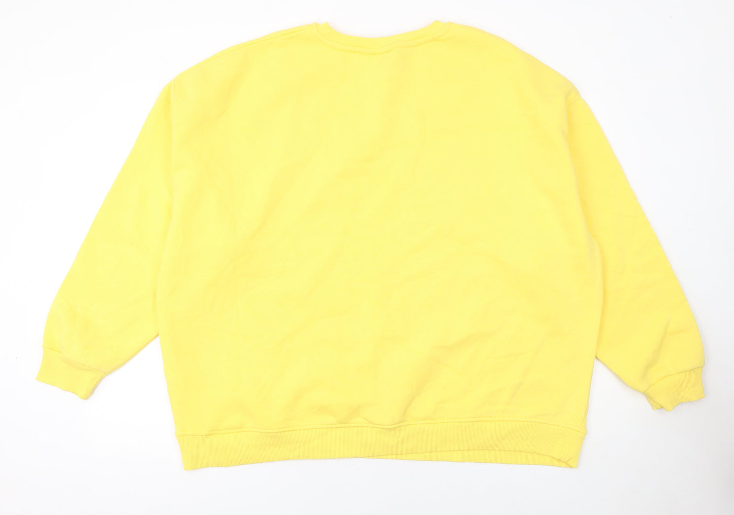 Womens UK Size XL Primark Yellow Pullover Sweatshirt