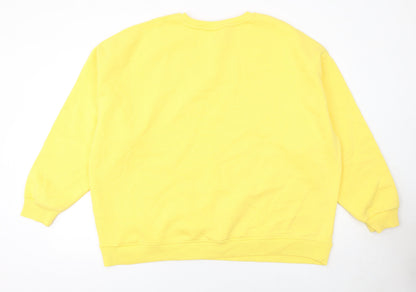 Womens UK Size XL Primark Yellow Pullover Sweatshirt