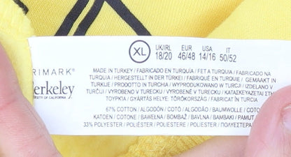 Womens UK Size XL Primark Yellow Pullover Sweatshirt