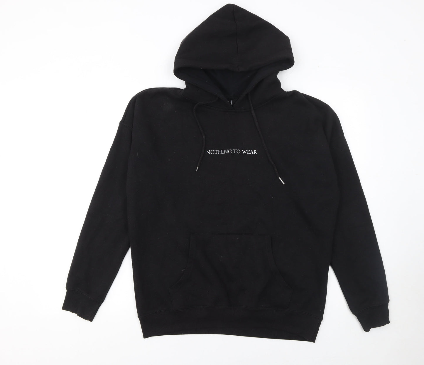 Womens UK Size M New Look Black Pullover Hoodie