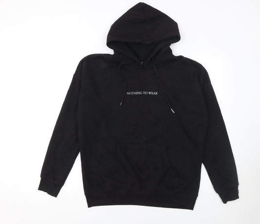 Womens UK Size M New Look Black Pullover Hoodie