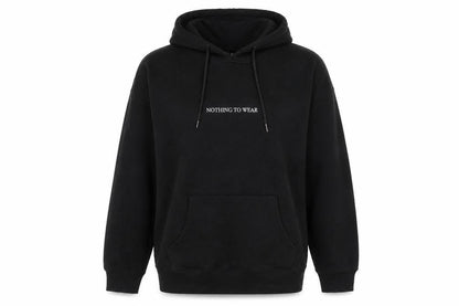 Womens UK Size M New Look Black Pullover Hoodie