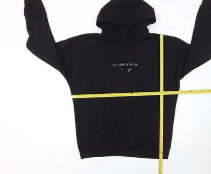 Womens UK Size M New Look Black Pullover Hoodie