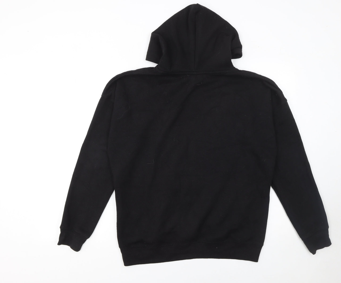 Womens UK Size M New Look Black Pullover Hoodie