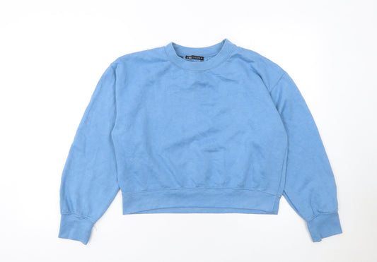 Womens UK Size M Zara Blue Pullover Sweatshirt